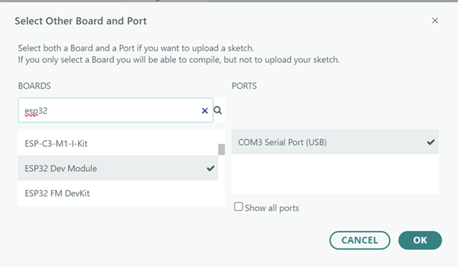 arduino-ide-esp32_select